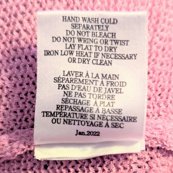 Pink Z Supply Beach Sweater Womens M Acrylic Nylon Blend - Picture 5 of 6